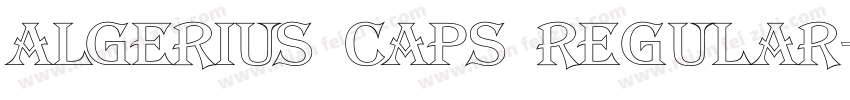 Algerius Caps Regular字体转换